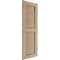 Ekena Millwork Rustic Two Equal Louver Hand Hewn Faux Wood Shutters (Per Pair), Primed Tan, 18"W x 68"H SHULV18X68HHPR - alternate 10